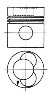 Поршень KOLBENSCHMIDT 92 581 610