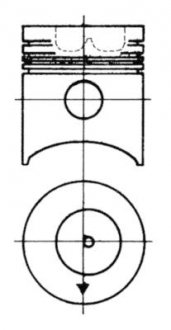 Поршень KOLBENSCHMIDT 93 063 600