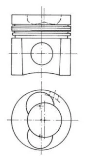 Поршень KOLBENSCHMIDT 93 137 600