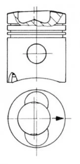 Поршень KOLBENSCHMIDT 93 741 600