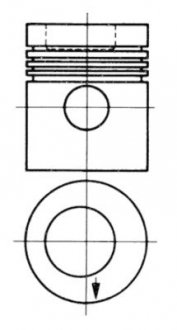 Поршень KOLBENSCHMIDT 93 882 600