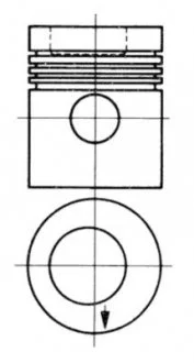 Поршень KOLBENSCHMIDT 93 882 600