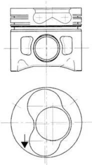 Поршень двигателя PKW AUDI/VW 79,76 KOLBENSCHMIDT 94427710