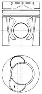 Поршень KS (1 шт.) KOLBENSCHMIDT 94445600---
