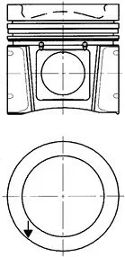 Поршень KOLBENSCHMIDT 94 931 600