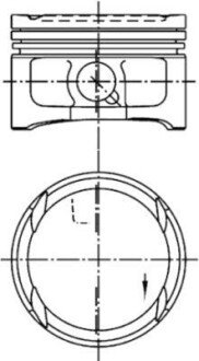 Поршень KOLBENSCHMIDT 99 563 600