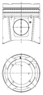 Поршень KOLBENSCHMIDT 99 697 600 (фото 1)