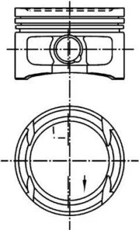 Поршень KOLBENSCHMIDT 99909600 (фото 1)