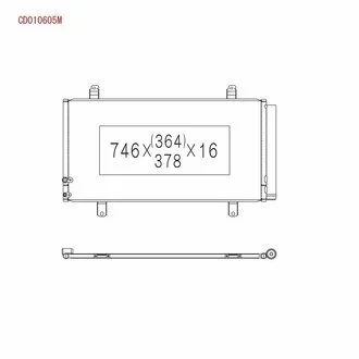 Радиатор кондиционера в сборе KOYORAD CD010605M