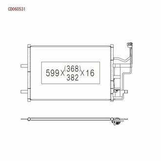 Радиатор кондиционера KOYORAD CD060531