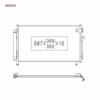 Радиатор кондиционера в сборе KOYORAD CD090453