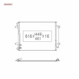 Радіатор кондиціонера в зборі KOYORAD CD440641