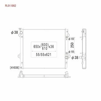 Радіатор охолоджування двигуна KOYORAD PL011862