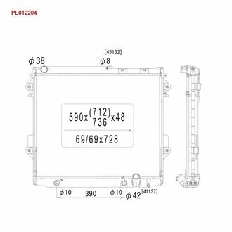 Радіатор охолоджування двигуна KOYORAD PL012204