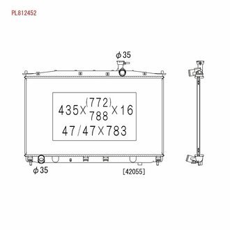 Радиатор охлаждения двигателя KOYORAD PL812452 (фото 1)
