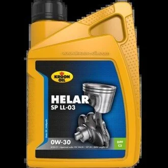 Моторное масло Helar SP 0W-30 синтетическое 1 л KROON OIL 31071