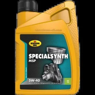 Моторное масло Specialsynth MSP 5W-40 синтетическое 1 л KROON OIL 31257