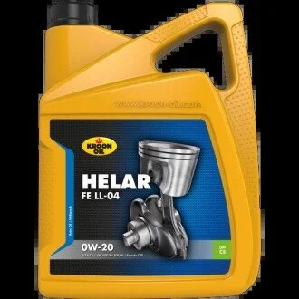 Моторное масло Helar FE LL-04 0W-20 синтетическое 5 л KROON OIL 32498