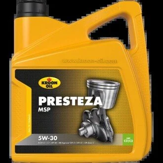 Моторное масло Presteza MSP 5W-30 синтетическое 4 л KROON OIL 35137