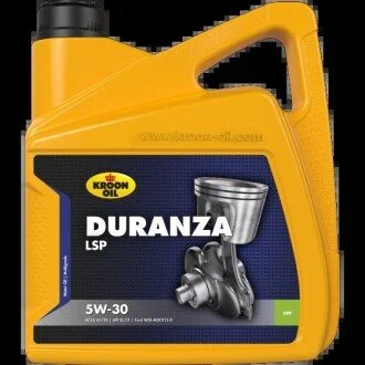 Моторное масло Duranza LSP 5W-30 синтетическое 4 л KROON OIL 35685