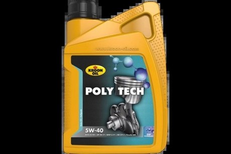 Масло моторное POLY TECH 5W-40 1л KROON OIL 36139