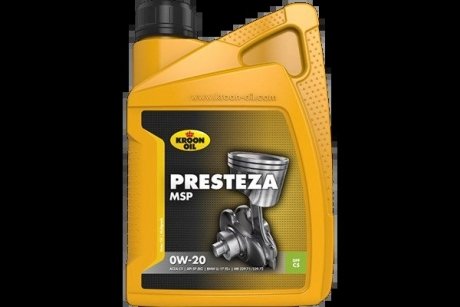 Масло моторное Presteza MSP 0W-20 1л KROON OIL 36495