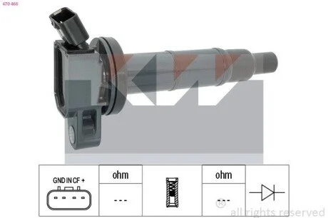 Котушка запалення KW 470466