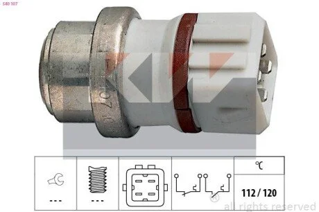 Датчик вкл. вентилятора KW 540 107