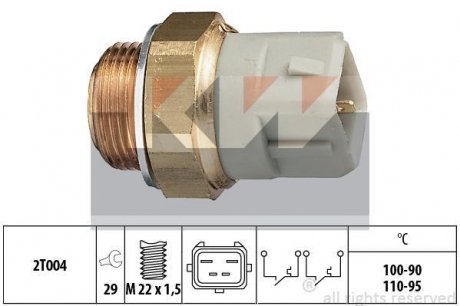 Термовимикач вентилятора радіатора KW 550624