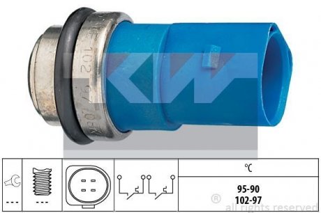 Термовимикач вентилятора радіатора KW 550 692 (фото 1)