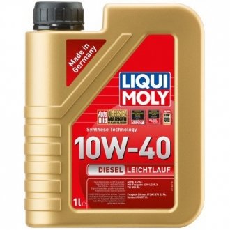 Моторное масло Diesel Leichtlauf 10W-40 полусинтетическое 1 л LIQUI MOLY 1386 (фото 1)