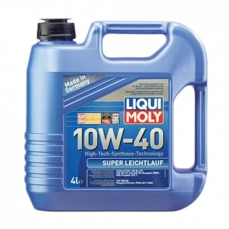 Моторное масло Super Leichtlauf 10W-40 полусинтетическое 4 л LIQUI MOLY 1916 (фото 1)