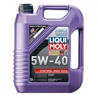 Моторное масло Synthoil High Tech 5W-40 синтетическое 5 л LIQUI MOLY 1925