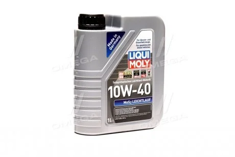 Моторное масло MoS2 Leichtlauf 10W-40 полусинтетическое 1 л LIQUI MOLY 1930