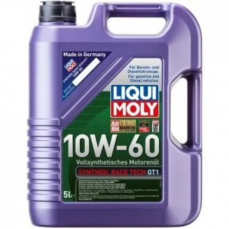 Моторное масло Synthoil Race Tech GT1 10W-60 синтетическое 5 л LIQUI MOLY 1944