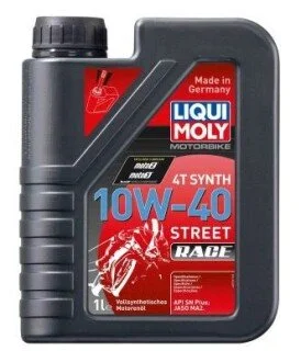 OLEJ SILNIKOWY MOTORBIKE 4T SYNTH 10W40 STREET RACE 1L LIQUI MOLY 20753