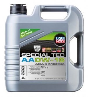 Масла моторные SPECIAL TEC AA 0W-16 4л LIQUI MOLY 21327