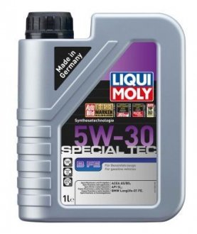 LM 1л SPECIAL TEC B FE 5W-30 Олива двиг. синтетична ACEA A5/B5, API SL, BMW Longlife-01 FE LIQUI MOLY 21380