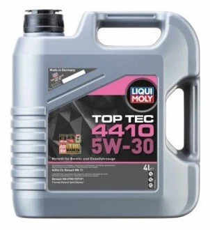 TOP TEC 4410 5W30 4L Aprobaty i specyfikacje: C3, Renault RN 17, Renault RN 0700* LIQUI MOLY 21403