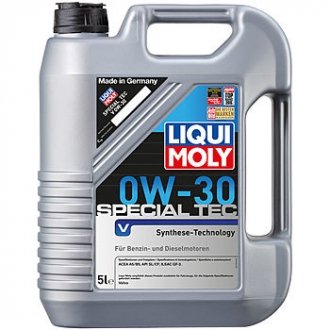 Моторное масло Special Tec V 0W-30 синтетическое 5 л LIQUI MOLY 2853