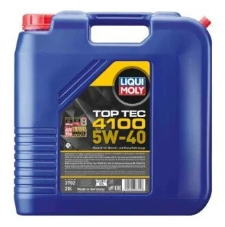Моторное масло Top Tec 4100 5W-40 синтетическое 20 л LIQUI MOLY 3702