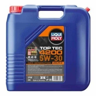 Моторное масло Top Tec 4200 5W-30 синтетическое 20 л LIQUI MOLY 3708