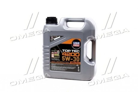 Моторное масло Top Tec 4200 5W-30 синтетическое 4 л LIQUI MOLY 3715