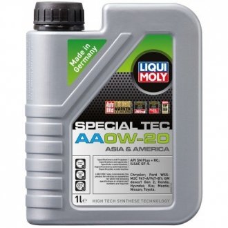 Моторное масло Special Tec AA 0W-20 синтетическое 1 л LIQUI MOLY 8065 (фото 1)