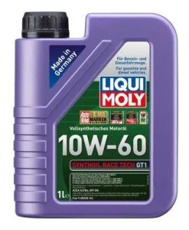 LM ОЛИВА МОТОРНА SYNTHOIL RACE TECH GT1 10W-60 1Л LIQUI MOLY 8908