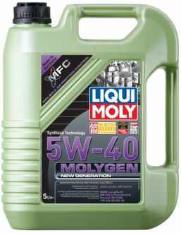 Моторное масло Molygen New Generation 5W-40 синтетическое 5 л LIQUI MOLY 9055