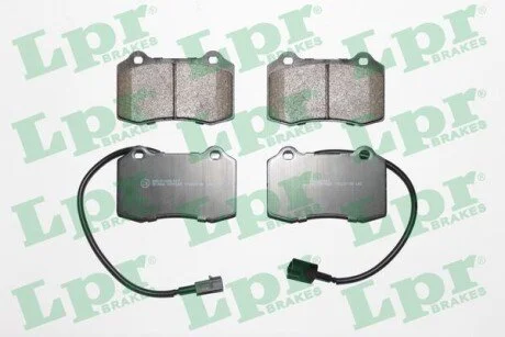 Гальмівні колодки, дискове гальмо (набір) LPR 05P1665 (фото 1)