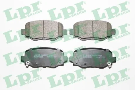 Комплект гальмівних колодок задн, JEEP CHEROKEE 2.0D-3.2 11.13- LPR 05P1955