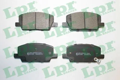 Комплект гальмівних колодок передн, BUICK ENCORE, CHEVROLET TRAX, OPEL INSIGNIA B, INSIGNIA B COUNTRY, INSIGNIA B GRAND SPORT, MOKKA / MOKKA X 1.4-2.0D 06.12- LPR 05P2115
