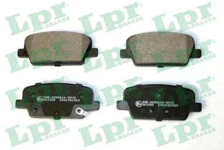 Колодки тормозные (задние) Hyundai Santa Fe 18- LPR 05P2383 (фото 1)